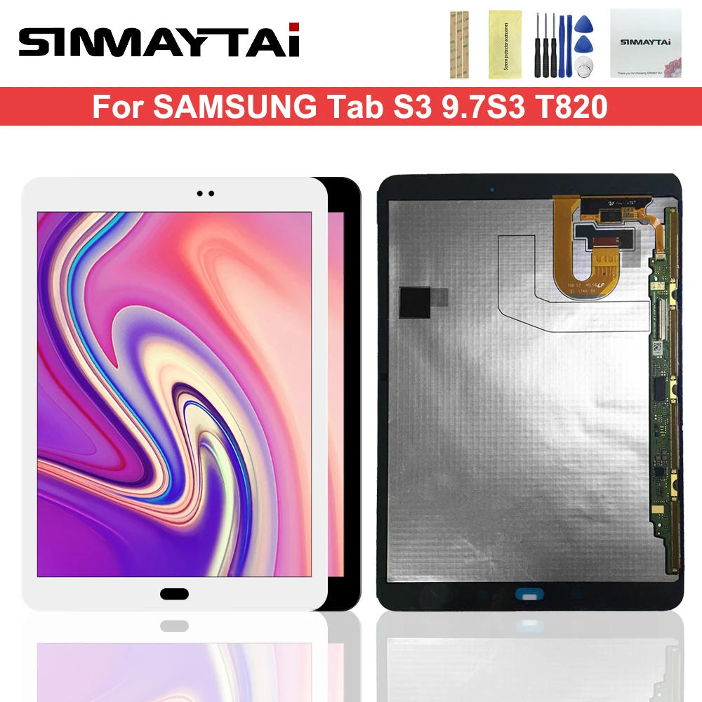 9," ЖК-дисплей для samsung Galaxy Tab S3 T820 T825 ЖК-дисплей сенсорный экран дигитайзер в сборе для samsung Galaxy Tab S3 T820 дисплей