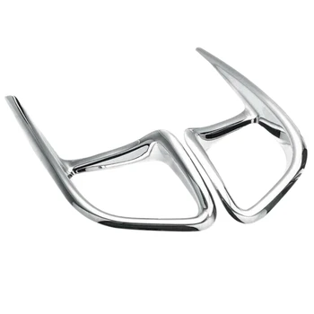 

1Pair Chrome ABS Rear Bumper Fog Light Cover Trim for Toyota Highlander 2014-2018