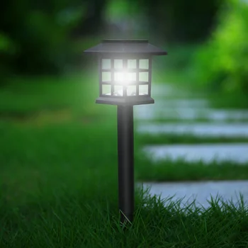 

Classic Texture 2pcs Waterproof LED Solar Lawn Light Delicate Design Creative Outdoor Lighting Lamp Stick for Garden Yard