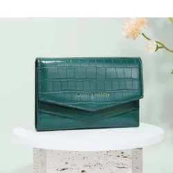 Small Women's Wallet Female Crocodile Pattern Zipper Coin Purses Luxury Designer Card Holder Clutch Ladies Money Bags Handbags