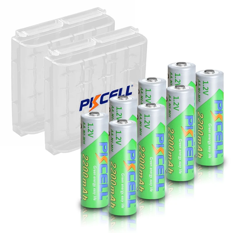 8PC X PKCELL AA Low Self discharge battery Ni MH 1.2V 2200mAh Battery