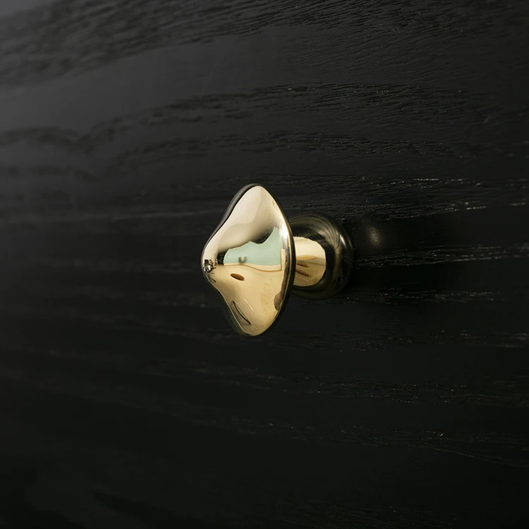 Ouro bronze móveis alças, cogumelo forma, PVD