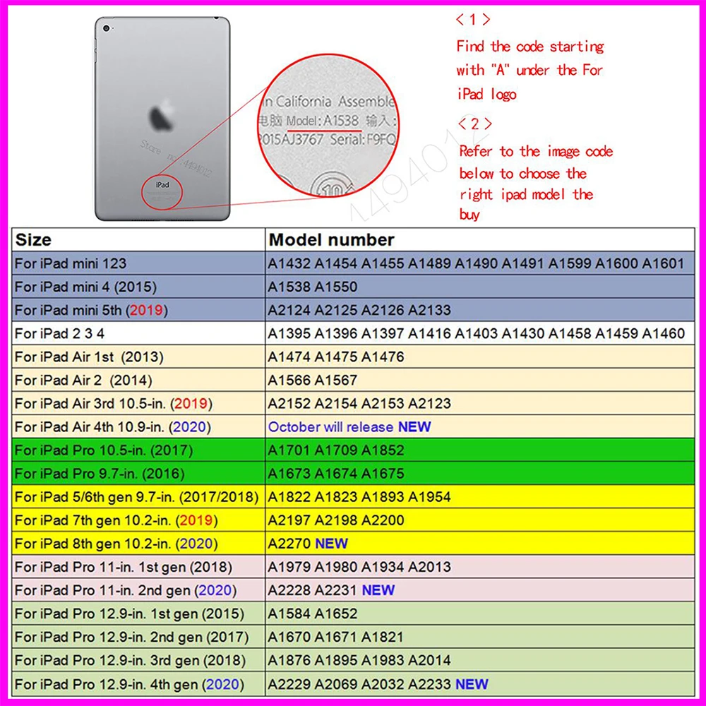 Для iPad Air 3 10 5 2019 чехол для 2 7 го 8 поколения Чехол Pro 11 2020 4 9 2018 6th Mini Funda Capa|case for ipad|tablet