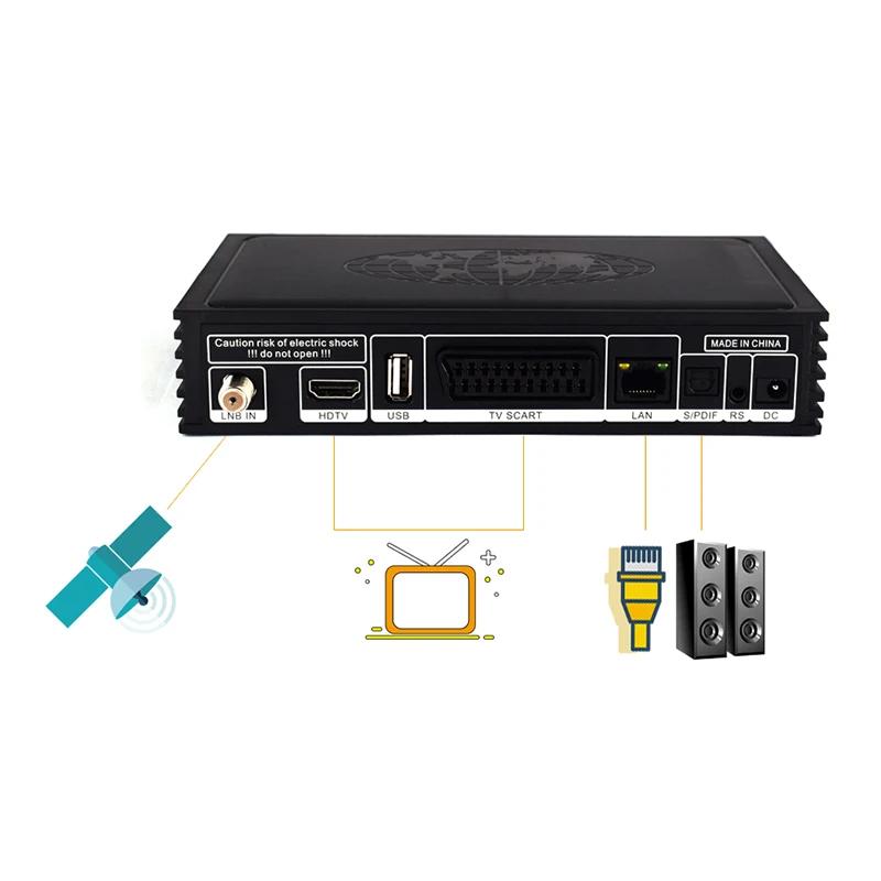 Ibravebox V8 Magic Dvb S/S2 и Iptv цифровой спутниковый веб ТВ приемник (Eu Plug)|ТВ-приставки