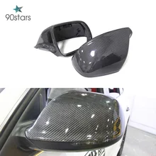 For Audi Q5 SQ5 Q7 SQ7 Real Carbon Fiber Rear View Mirror Cover 2016 20107 2018 2019 Q5 Q7 Mirror Cover Car Accessoires