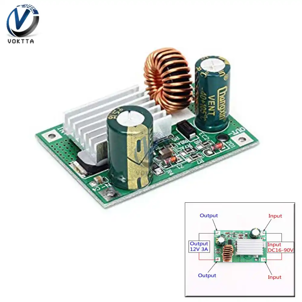 DC//DC Converter Regulator 30-90V Stepdown to 12V 3A 36-60W Module Power