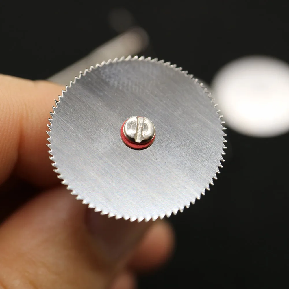 5pcs Dental lab Stainless Steel disc disks cutting disc tool for Soft Plastic,Acrylic, Wood etc 0.20mm with 1 mandrels
