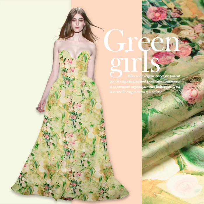 135 см Шелковая органза с принтом метр 14 мм хрустящая шелковая ткань для платья микро-перспективная ткань для платья оптом шелковая ткань