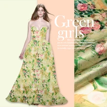 135 см Шелковая органза с принтом метр 14 мм хрустящая шелковая ткань для платья микро-перспективная ткань для платья оптом шелковая ткань