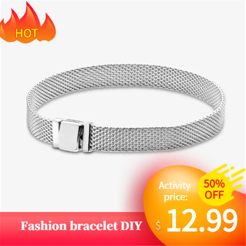 17-21cm 925 silver bracelet DIY Fashion Bracelet Fit original diy Bracelets charms Women Bracelet Jewelry gifts for women