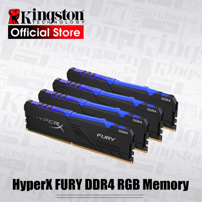 Kingston HyperX FURY DDR4 RGB Memory 2666 MHz DDR4 CL15 DIMM XMP 8GB 16GB  Memoria Ram ddr4 for Desktop Memory Rams