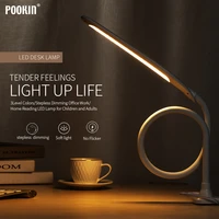 Long Arm Table Lamp Led Flexible Gooseneck Touch Dimming Desk Lamp Clip On Lamp For Reading Bedroom Led Light 3 Color Modes 1