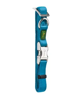 

HUNTER collar for dogs nylon with a metal clasp turquoise 30 - 45 cm Hunter ALU-Strong