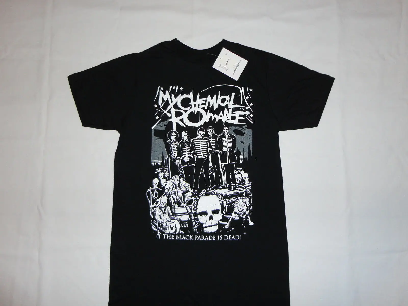 My Chemical Romance Mcr Dead, новая футболка, S 3Xl, черная парадная летняя футболка в стиле панк, эмо-рок, новинка, летняя модная футболка, 011608