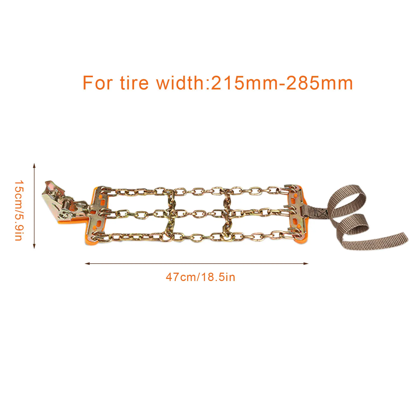 Winter Universal Car Tire Snow Chain Durable Manganese Automobile Snow Tire Anti-skid Tires Chain Tool Emergency Car Accessories