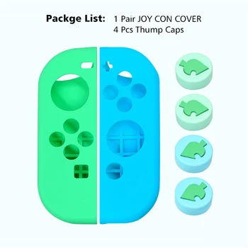 

OIVO Animal Crossing Case Leaf Thumb Grip Stick Cap Joystick Silicone Case For Nintend Switch NS Joy Con Controller Cover Skin