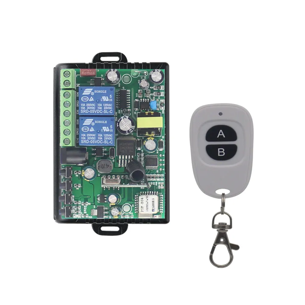 EWeLinK приложение smart life AC220V DC7-36V 433 МГц 2 банды wifi переключатель с пультом дистанционного управления вентилятор, Телевизор, вытяжной вентилятор, DIY - Цвет: wifi-2202-YD2button