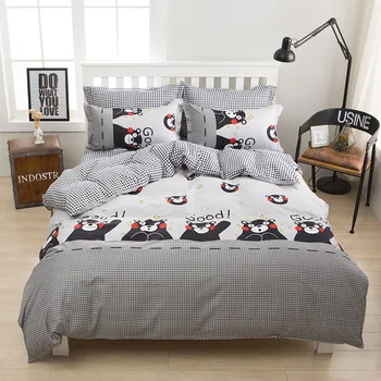 

Cartoon Pattern Bedding Set Luxury Bed Sheets Quilt Cover Pillowcase Family Set Comforter Bedding Sets Quilt Cover Set Bed Linen