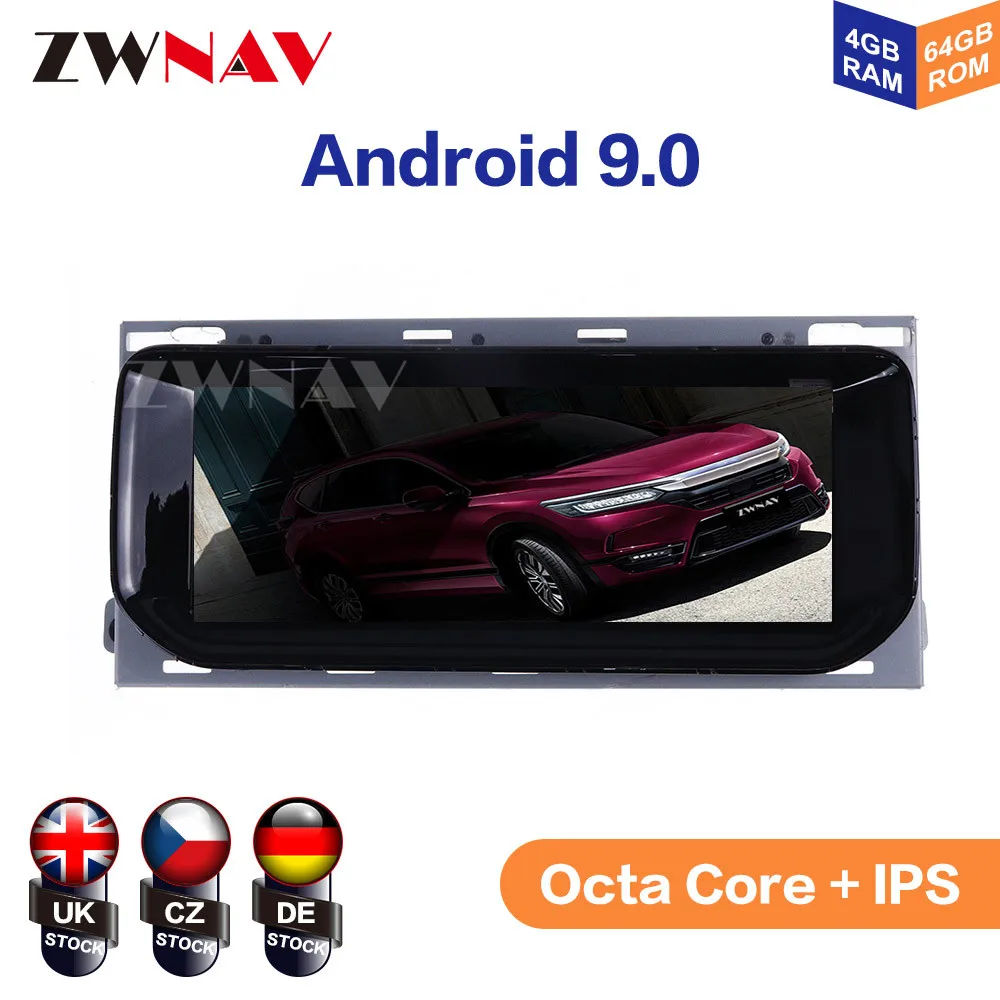 

Android 9.0 4+64G For Land rover Range Rover 2013 - 2018 IPS HD Screen Radio Car Multimedia Player GPS Navigation Audio Video