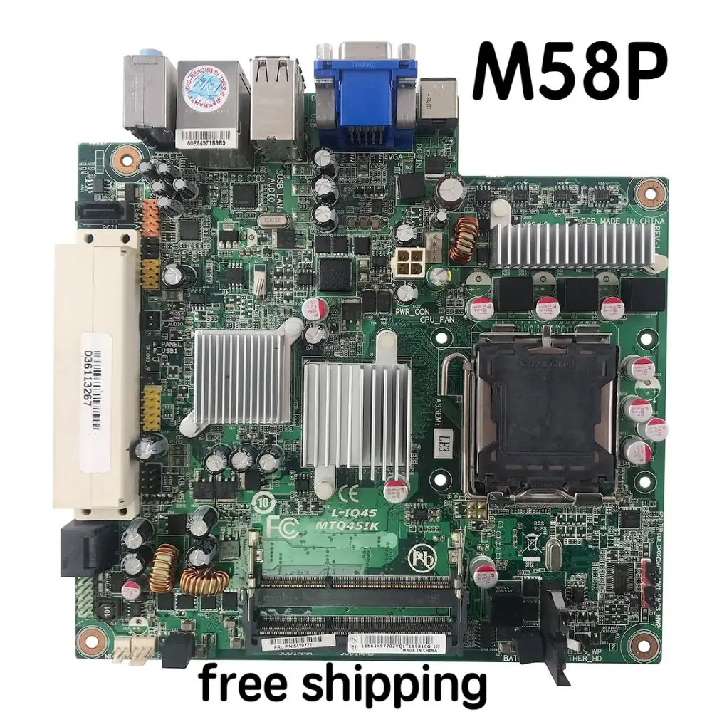

64Y9772 64Y9770 For Lenovo M58 M58p Motherboard L-IQ45 MTQ45IK Mainboard 100%tested fully work