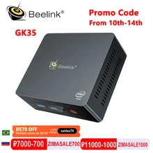 Beelink GK35 Mini Pc Windows 10 Intel Apollo Lake Celeron J3455/N3350 8Gb Ram 256G Ssd 2.4G 5.8G Wifi 1000M Mini Computer & GK3V