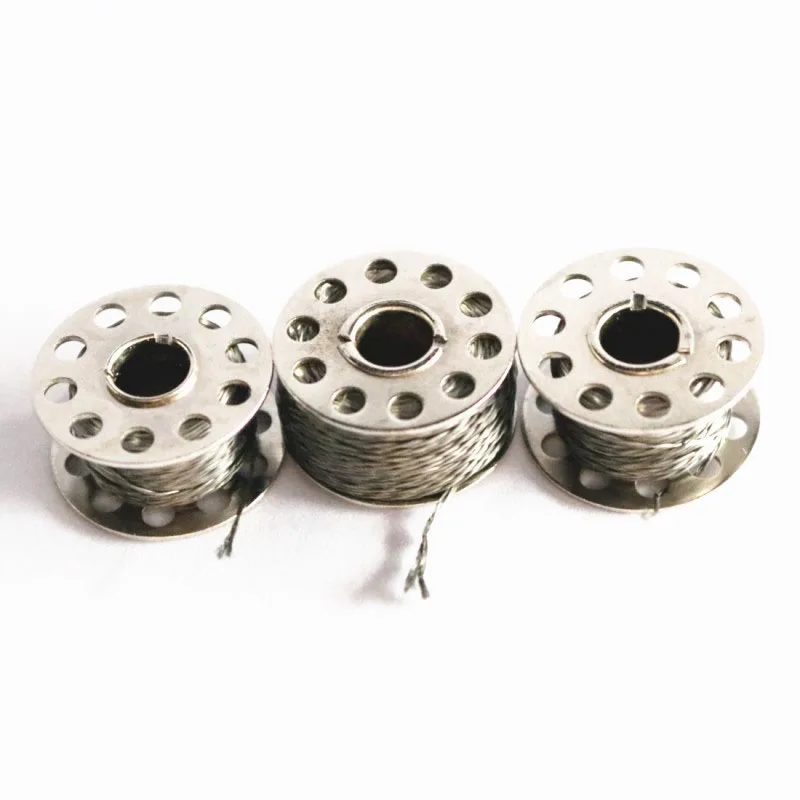 316L stainless steel metal fiber thread, high temperature resistant conductive sewing thread, signal transmission bobbin thread
