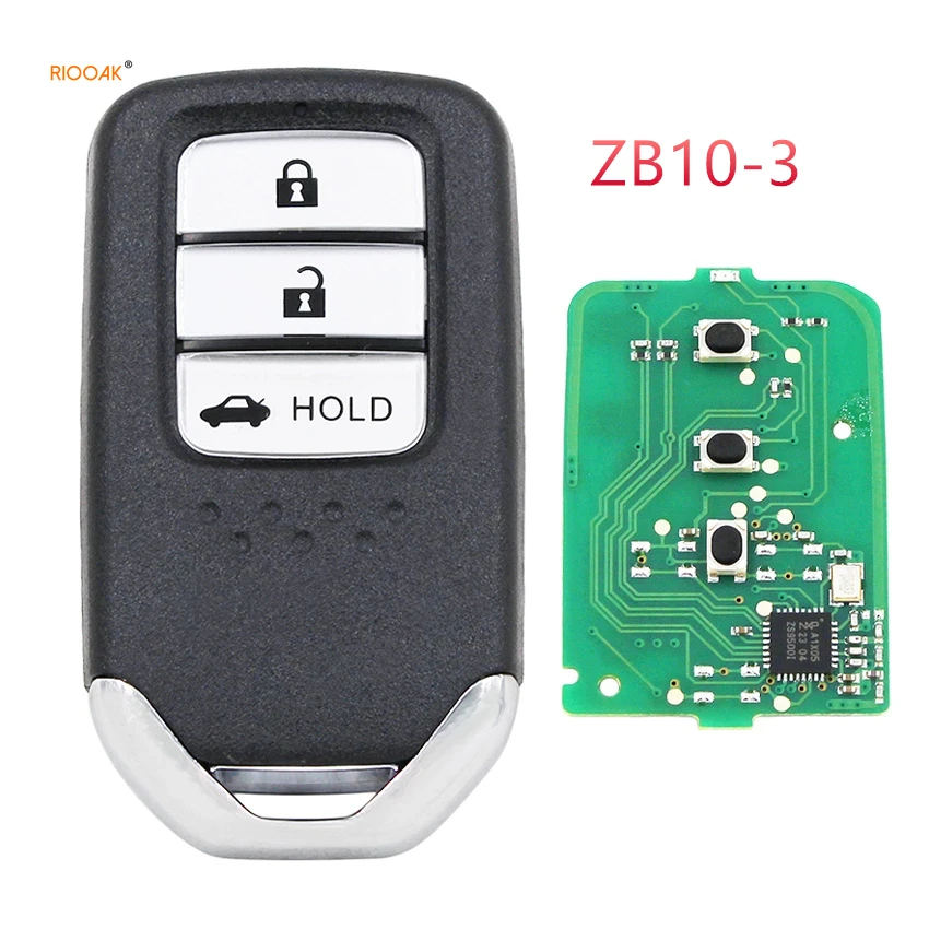 RIOOAK 1PC Universal KEYDIY ZB10-3 ZB10 KD Smart Key Remote for KD-X2/KDmini /KD200/KD900/URG 200 key programmer for honda civic