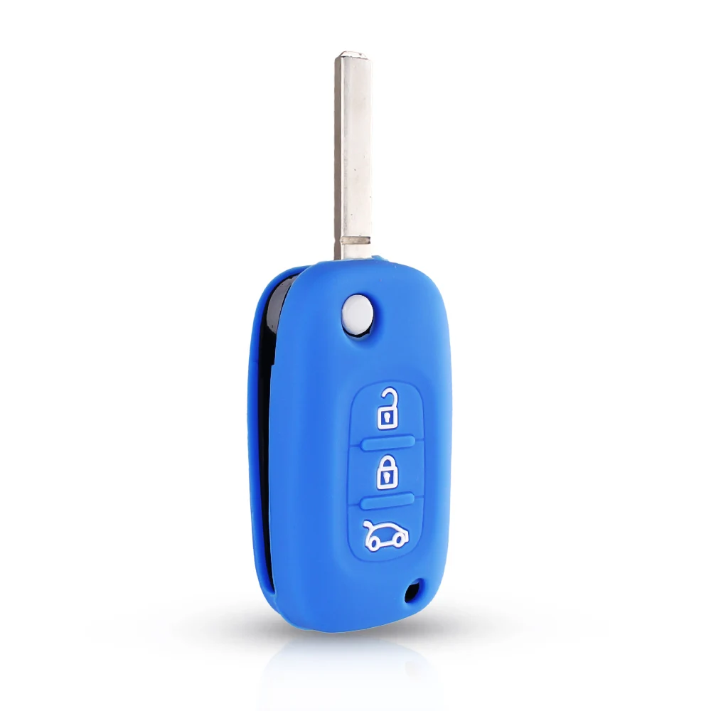 KEYYOU силиконовый чехол для ключей LADA Веста X Ray Калина седан Спорт Renault Fluence Clio Megane