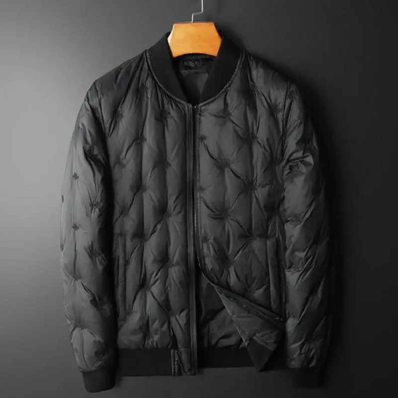 Короткая зимняя мужская куртка Minglu роскошные мужские пальто на молнии с