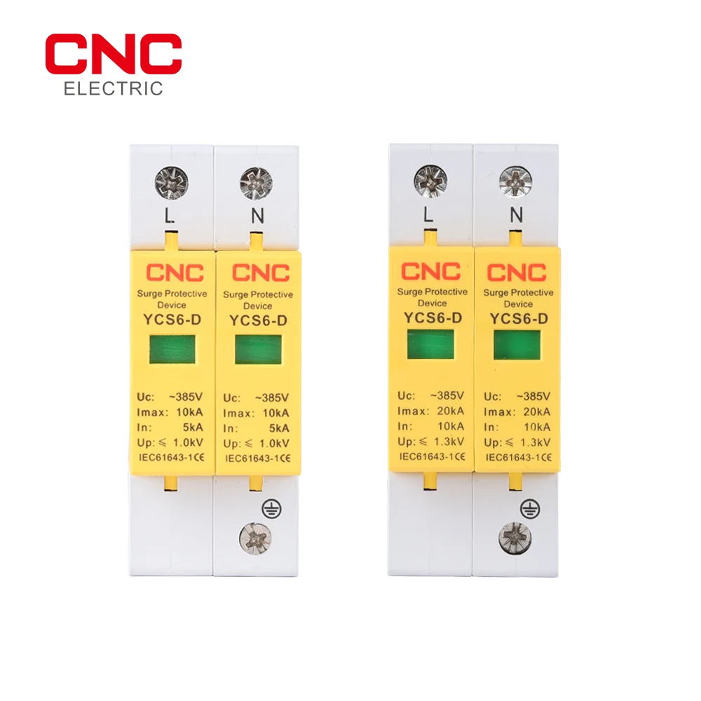 Tanio CNC YCS6-D AC SPD 2P zabezpieczenie przeciwprzepięciowe sklep