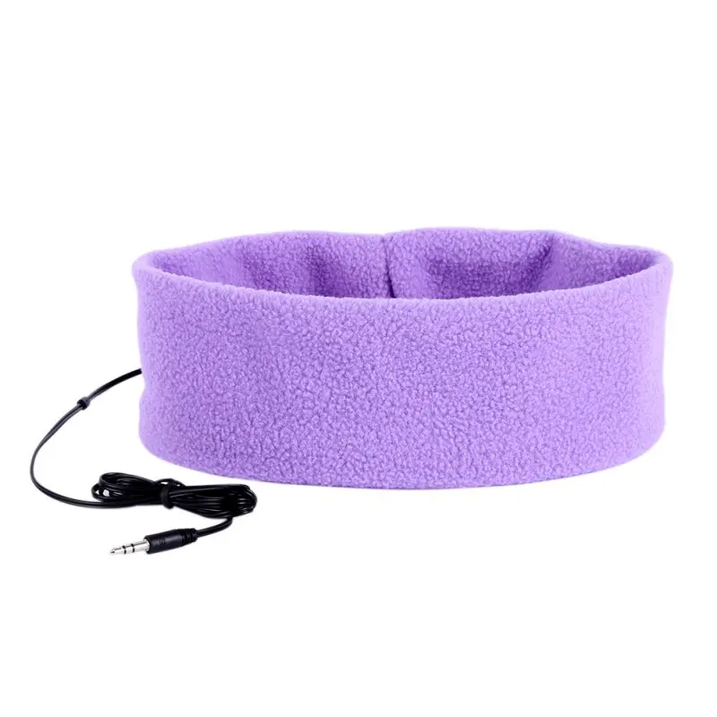 Моющиеся анти-шум спортивные наушники для бега и наушники для сна комплект Музыка повязка на голову сна наушники для мобильного телефона - Цвет: Фиолетовый