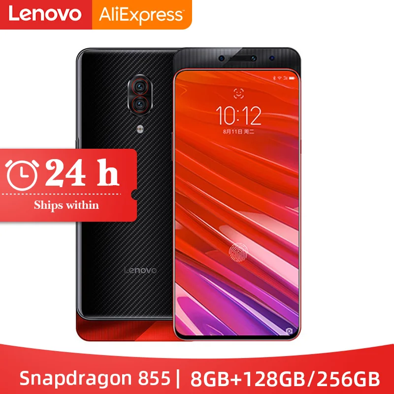 Смартфон lenovo Z5 Pro GT Snapdragon 855, 8 ГБ ОЗУ, 256 Гб ПЗУ, 6,39 дюйма, встроенный экран, отпечаток пальца, мобильный телефон