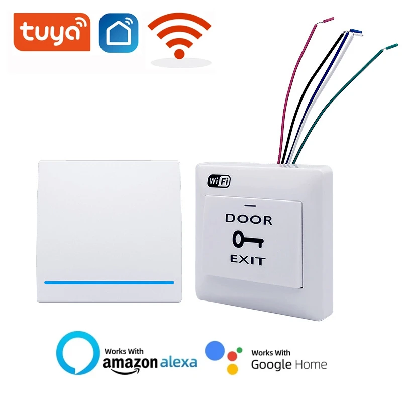Tuya WiFi Access Switch 86 Type Panel Automatic Reset Exit Button