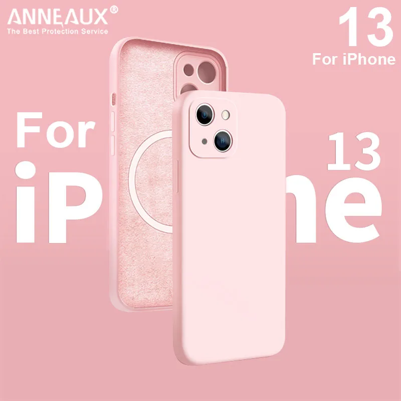 Магнитный чехол для iPhone 13/12/11 Pro Max/For Magsafe Magnetic с беспроводной зарядкой 13 Mini/X/XR/XS/8