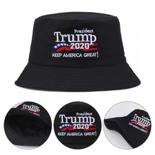 Летняя Рыбацкая шляпа Trump, шляпа-ведро, мужские женские шапки, хип-хоп кепка, американский президент, вышивка, Пешие прогулки, кепки Солнцезащитная шляпа