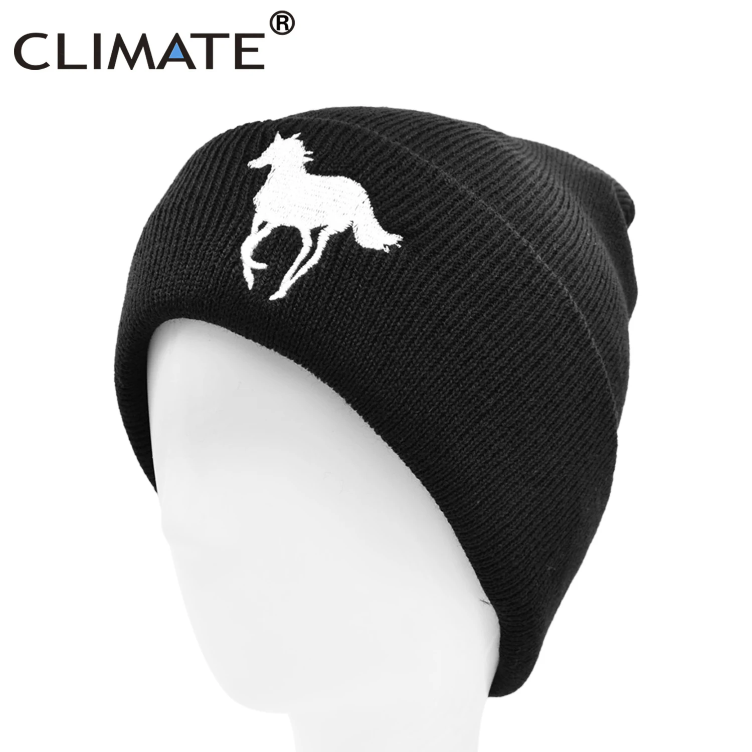 Климата Для мужчин лошадь Beanie шляпа зима конь рыцарь теплая скачки гоночная