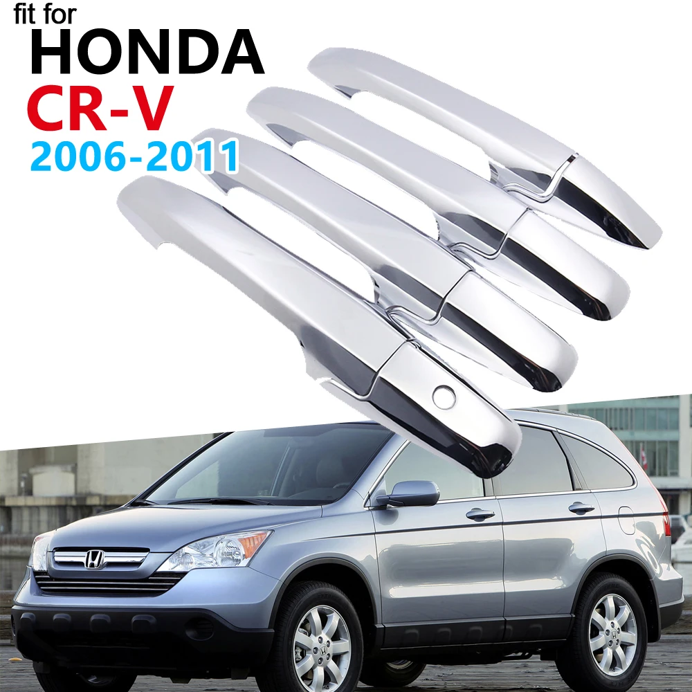 Роскошная хромированная накладка на дверную ручку комплект отделки для Honda CR V 2007