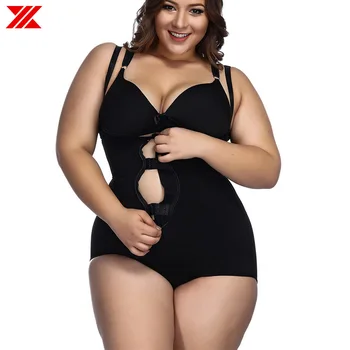 

HEXIN Women Plus size Shapewear Body Shaper Slimming Waist Trainer Fat Control Shapewear Full Body Bodysuits Butt Lift Shapers