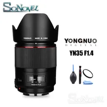YONGNUO YN35mm F1.4 широкоугольный объектив с полной рамкой для камеры Canon DSLR 70D 80D 5D3 MARK II 5D2 5D4 800D 200D 7D2 6D 5D