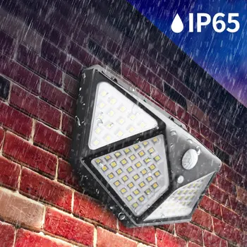

Led Light Source Motion Sensor Wall Lamp Solar Powered Lights Waterproof Wall Light Outdoor Water Resistant Night Lighting