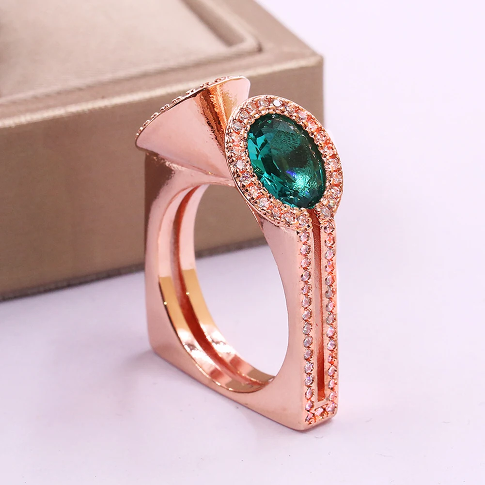 unique geometry silver/gold/rose gold ring women