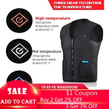 Куртка с подогревом, зимние пальто, куртка с электрическим подогревом, жилет с подогревом, тканевое пальто, унисекс, согревающий, для спорта, велоспорта, пешего туризма, туристический жилет