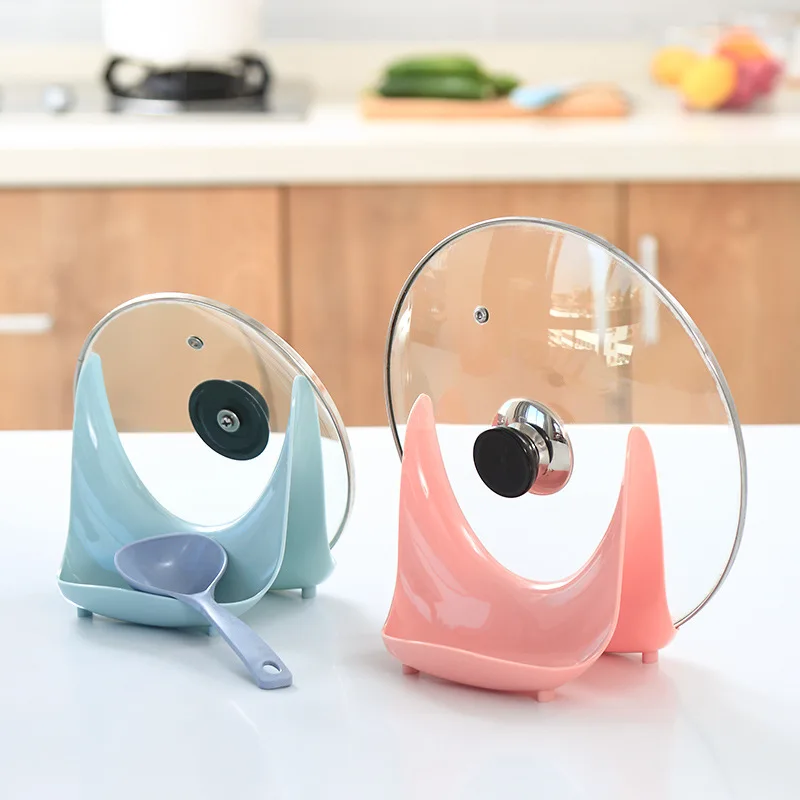 

U-shaped Durable Kitchen Pot Pan Shelf Practical Anti-Slip Bracket Chopping Block Storage Holder Rack Tool Storage Holder Rack