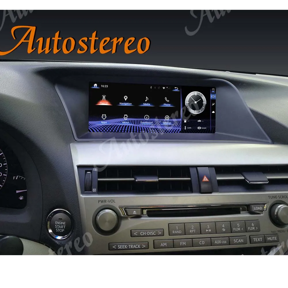 Автомобильный GPS-навигатор Carplay 8 + 128G 4G Lte для Lexus RX270 RX300 RX350 2009-2014 Android 10