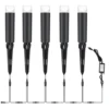 QACA 4-Pack Outdoor LED Landscape Lighting DC12V,Waterproof Pathway Garden Lamps With Transformer,Park Yard Lawn Path Lights 20W 6