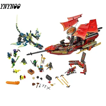 

Compatible lepining Ninjagoe Children's Building Block Toy Brick Model 70738 Fate Premium Last Flight 1265pcs