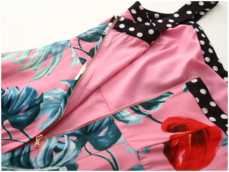 LD LINDA делла модное подиумное летнее платье-футляр женское сексуальное элегантное платье с открытой спиной в горошек с цветочным принтом миди тонкое облегающее платье