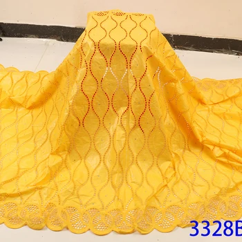 

Latest african bazin riche fabric african lace fabric 2020 high quality swiss cotton dubai lace fabric french bazin brode 5yards