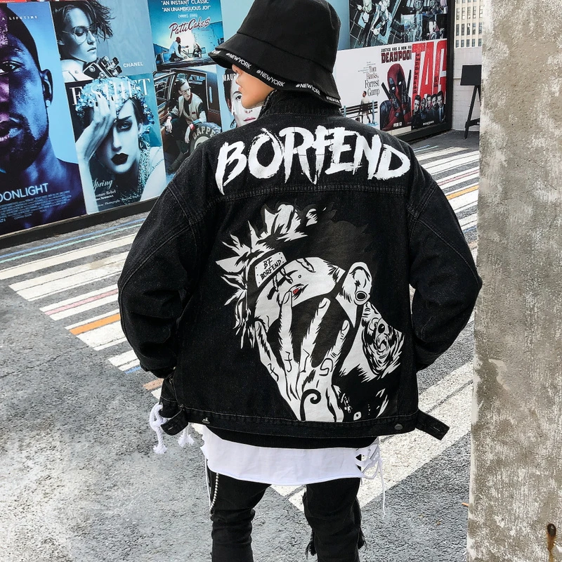 

Denim Jacket Casual Letter Pattern 2019 New Men