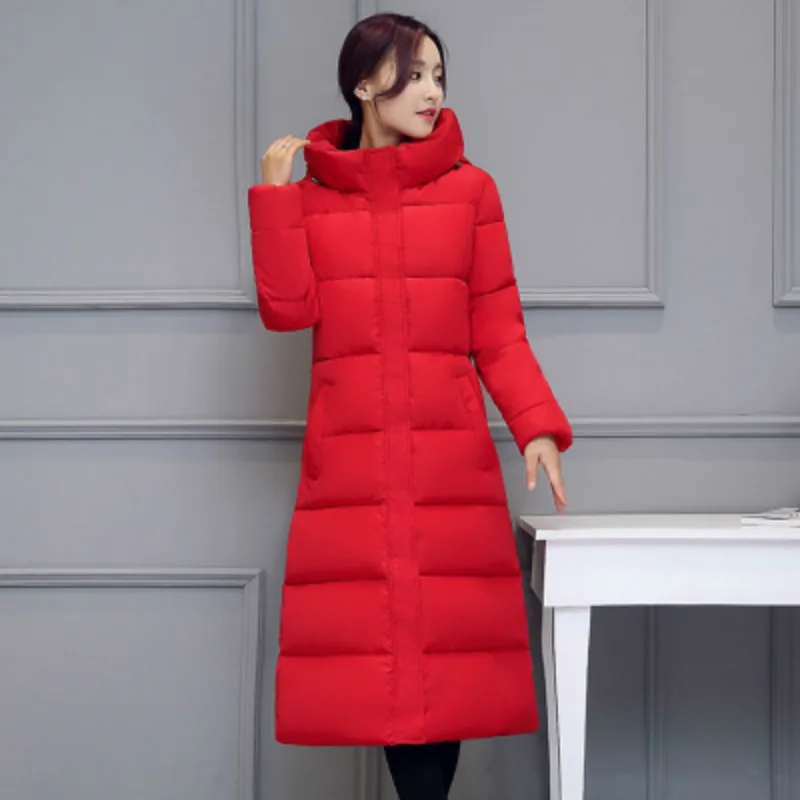 

Parka Women Winter Coats Long Cotton Casual Hooded Jackets Women Thick Warm Winter Parkas Female Overcoat Coat 2019